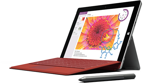 ���������꡼ No.004�Υ���ͥ������ / Microsoft���������֥�åȡ�Surface 3�פ�5��5�������Ƥ�ȯ�䡣������1920��1280�ɥåȤαվ��ѥͥ����ѡ����SoC�ϡ�Atom x7�פ�
