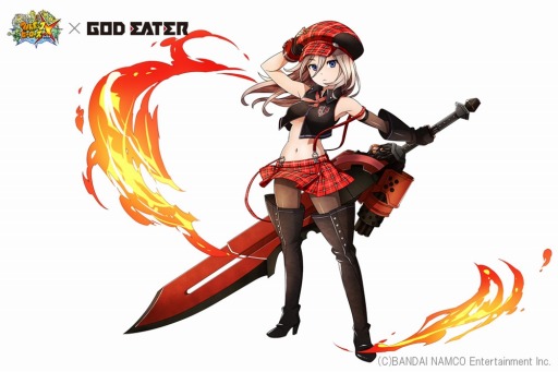 画像ギャラリー No.008のサムネイル画像 / 「フルボッコヒーローズX」「GOD EATER」コラボ開始。限定ヒーロー「シオ」登場