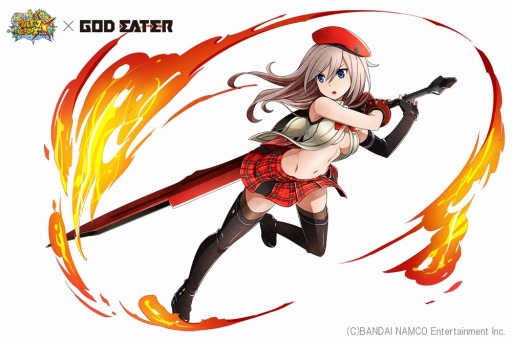 画像ギャラリー No.009のサムネイル画像 / 「フルボッコヒーローズX」「GOD EATER」コラボ開始。限定ヒーロー「シオ」登場