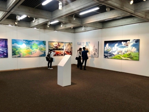 グラブル など 3作品の背景美術150点を展示する Cygames背景美術展 が大阪芸術大学で開催中