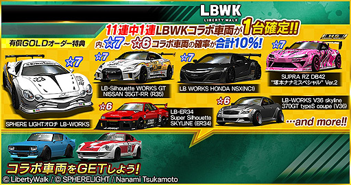 画像ギャラリー No.012のサムネイル画像 / 「ドリフトスピリッツ」でエアロブランド“リバティーウォーク”コラボイベント復刻開催中