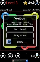画像ギャラリー No.004のサムネイル画像 / テンポの良さが爽快感の秘訣。スマートフォン向けパズルゲーム「Connect-All」を紹介する「（ほぼ）日刊スマホゲーム通信」第403回