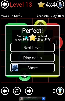 画像ギャラリー No.006のサムネイル画像 / テンポの良さが爽快感の秘訣。スマートフォン向けパズルゲーム「Connect-All」を紹介する「（ほぼ）日刊スマホゲーム通信」第403回