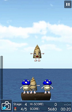 画像ギャラリー No.010のサムネイル画像 / 1人でもみんなでも盛り上がれる！　スマートフォン向けアクションパズル「キノコバランス」を紹介する「（ほぼ）日刊スマホゲーム通信」第404回