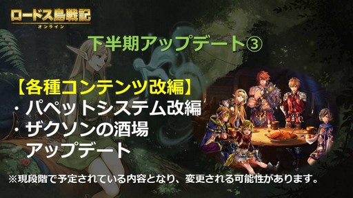 画像ギャラリー No.010のサムネイル画像 / 「ロードス島戦記オンライン」,2019年のアップデートに関するロードマップを公開。一部の調整は2月20日に実施予定