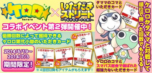 画像集#001のサムネイル/「いただきストリートfor au」,アニメ「ケロロ」とのコラボイベント第2弾開催中