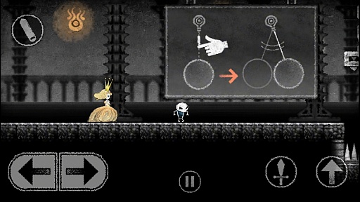 画像集#003のサムネイル/ドクロがイケメンになってお姫様を救う? スマートフォン向けアクションゲーム「Dokuro」を紹介する「(ほぼ)日刊スマホゲーム通信」第445回