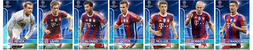 画像集#003のサムネイル/「ワールドサッカーコレクションS」,UEFAチャンピオンズリーグカードが2014-15シーズンの最新データに対応