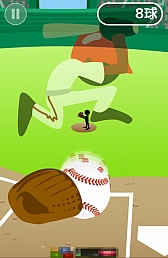 画像ギャラリー No.004のサムネイル画像 / あの投手，殺し屋の目をしている。スマートフォン向け野球（？）ゲーム「よけろ！豪速球」を紹介する「（ほぼ）日刊スマホゲーム通信」第421回