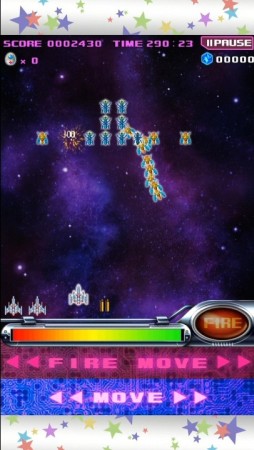 画像集#015のサムネイル/シューティングゲーム「スペース★ギャラガ」のAndroid版が本日配信に