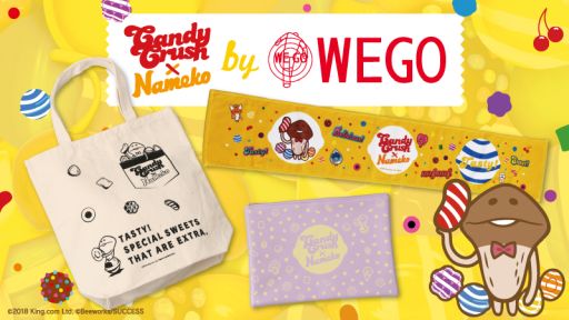 キャンディークラッシュ 人気キャラ なめこ とコラボしたグッズがwegoから発売