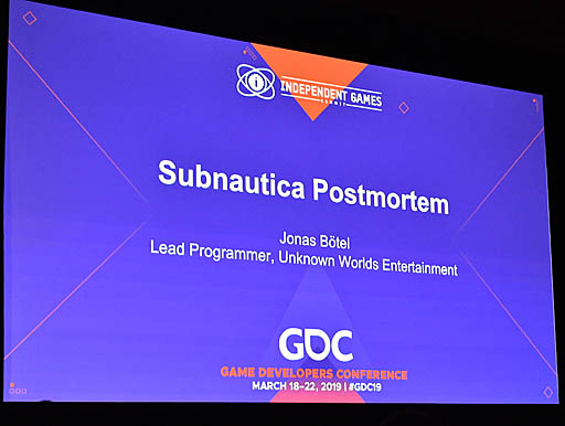  No.001Υͥ / GDC 2019ϡȤܼۤԡɤäSubnauticaפϡץ쥤䡼ޤѤäץޡJonas Boetel᤬ܺΥ꡼򿶤֤