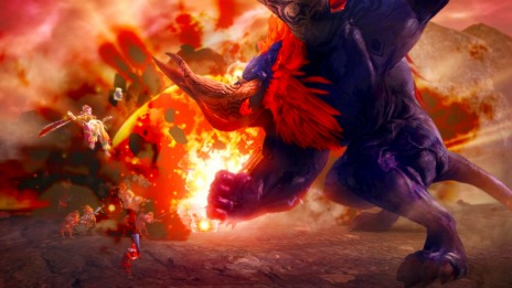 画像集#005のサムネイル/「ゼルダ無双」DLC第4弾「ガノンパック」を2月26日に配信開始。巨大魔獣「ガノン」になって戦場を破壊し尽くす