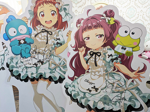 画像ギャラリー No.018のサムネイル画像 / 「Tokyo 7th シスターズ」とサンリオキャラクターズのコラボカフェが開催中。描き下ろしイラストを使用したグッズの販売やパネルの展示も