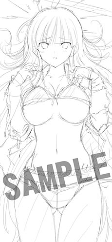 画像集#009のサムネイル/「閃乱カグラ2 -真紅-」,店舗特典用の描き下ろしイラストのラフスケッチが公開に。着色によって破壊力が格段に増す予感