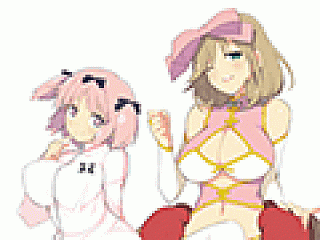 閃乱カグラ2 -真紅-」，雲雀役の井口裕香さんと春花役の豊口めぐみさん