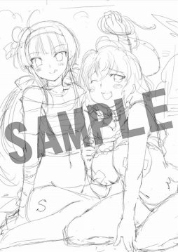 画像ギャラリー No.003のサムネイル画像 / 「閃乱カグラ ESTIVAL VERSUS」，店舗別購入特典イラストのラフ画を公開