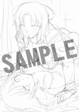 画像ギャラリー No.007のサムネイル画像 / 「閃乱カグラ ESTIVAL VERSUS」，店舗別購入特典イラストのラフ画を公開