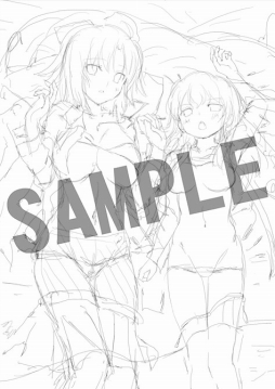 画像ギャラリー No.009のサムネイル画像 / 「閃乱カグラ ESTIVAL VERSUS」，店舗別購入特典イラストのラフ画を公開