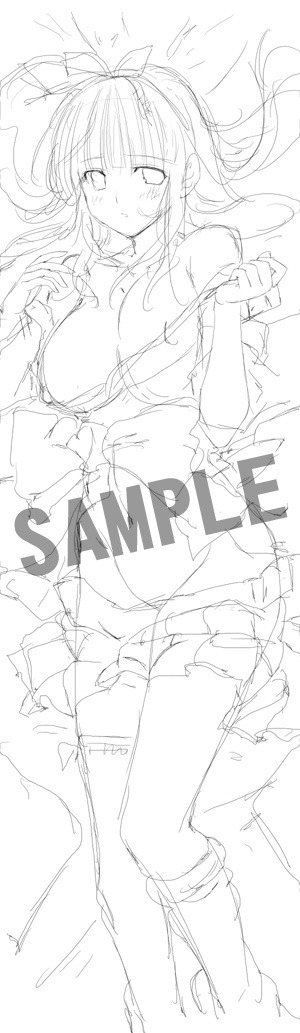 デカ盛り 閃乱カグラ 店舗別購入特典描き下ろしイラストのラフ画を公開
