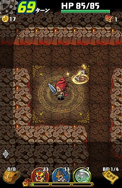 画像集#015のサムネイル/攻めの姿勢が活路を開く。Android版「ドラゴンファング」でスマホに最適化されたローグライクゲームを体験しよう