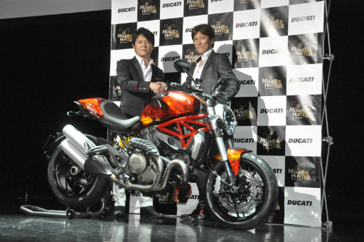 画像集#009のサムネイル/「モンスターハンター」とドゥカティによるコラボバイクが登場。辻本良三プロデューサーや釈 由美子さん,永井 大さんが登壇したイベントをレポート