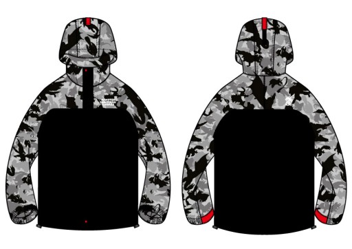 画像ギャラリー No.001のサムネイル画像 / 「MH4G」とアパレルブランドatmosのコラボ第2弾，マウンテンパーカー1月発売