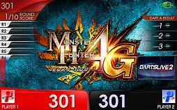 画像ギャラリー No.001のサムネイル画像 / 「MH4G」と快活CLUBがタイアップ。特典をもらえるダーツキャンペーンが開催に