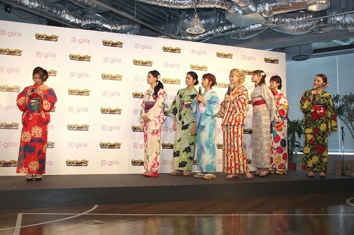 画像集#011のサムネイル/E-girlsのメンバー8名が浴衣姿で「LINE クッキーラン」をプレイ。「『LINE クッキーラン』E-girls参戦記念イベント」の模様をレポート