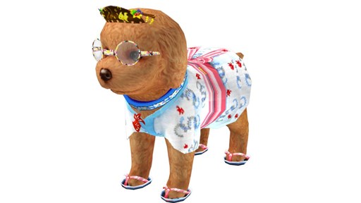 画像集#003のサムネイル/「てのひらワンコ」浴衣アバターセットがもらえるキャンペーンがスタート