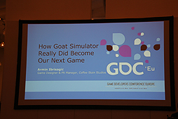 ������#002�Υ���ͥ���/��gamescom������ͣ��Υ䥮�����Goat Simulator�פϤʤ����ޤ�Ƥ��ޤä��Τ������򶵤��Ƥ���륻�å����GDC Europe 2014�Ǽ»�