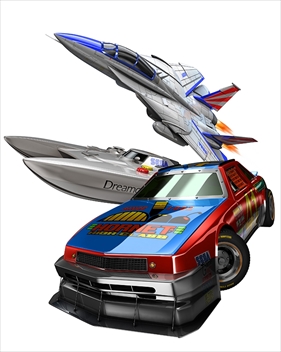 画像集#010のサムネイル/「ソニック&オールスターレーシング TRANSFORMED」,ホーネット号やF-14,ドリキャスコントローラに変形する「AGES」や,「バーニングレンジャー」モチーフのコースなどを紹介