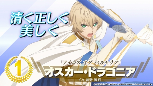 画像ギャラリー No.002のサムネイル画像 / 「テイルズ オブ アスタリア」,「アイドルマスター SideM」コラボ投票企画の結果が公開