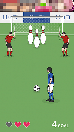 画像集#005のサムネイル/頭を使ってゴールを決めろ! スマートフォン向けスワイプゲーム「こんなフリーキックはイヤだ」を紹介する「(ほぼ)日刊スマホゲーム通信」第483回