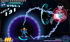 画像集#036のサムネイル/“インティ・クリエイツ×稲船敬二”による新作3DSタイトル「蒼き雷霆 ガンヴォルト」が発表。雷撃を操る超能力少年がハイスピード＆ハイテンションなバトルを繰り広げる
