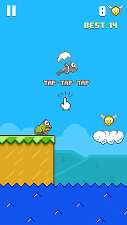 画像集#002のサムネイル/可愛いからと侮ることなかれ! スマートフォン向けジャンピングアクションゲーム「Hoppy Frog」を紹介する「(ほぼ)日刊スマホゲーム通信」第491回