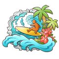 画像ギャラリー No.010のサムネイル画像 / 「楽園生活 ひつじ村」,レイドボスイベント「波乗りらくえんサマー!」開催