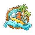 画像ギャラリー No.011のサムネイル画像 / 「楽園生活 ひつじ村」,レイドボスイベント「波乗りらくえんサマー!」開催