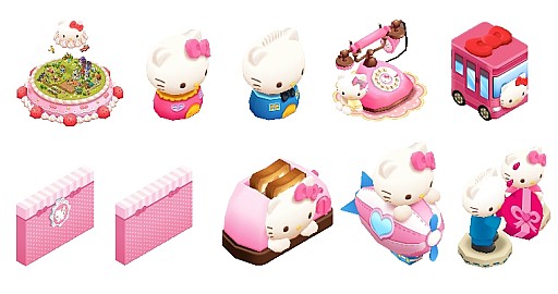 画像集#002のサムネイル/「シロンのシークレットガーデン」にハローキティのコラボアイテムが多数登場