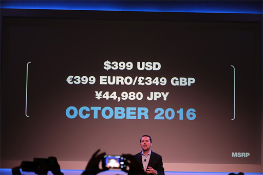画像集 No.027のサムネイル画像 / ［GDC 2016］PlayStation VRの価格は税別4万4980円！ 2016年10月に発売