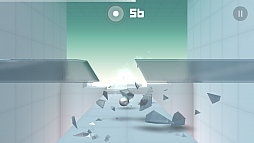 画像集#007のサムネイル/ガラスを破壊しまくりながら進め! スマートフォン向けランニングアクション「Smash Hit」を紹介する「(ほぼ)日刊スマホゲーム通信」第499回