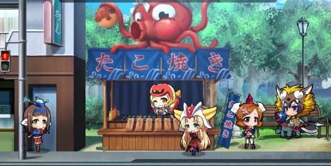 画像ギャラリー No.004のサムネイル画像 / 「ロボットガールズZ ONLINE」好感度が上がる期間限定バイト「屋台」実装