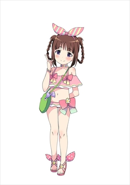 画像ギャラリー No.002のサムネイル画像 / 「ロボットガールズZ ONLINE」,水着に着替えた「ダブラスM2」と「でもにか」が登場