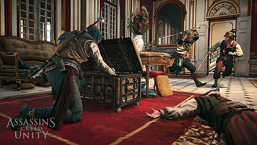 アサシン クリード ユニティ 協力プレイの解説トレイラーが公開 仲間のアサシン3人と共に悪徳貴族の暗殺を試みる