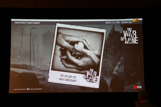 画像集#008のサムネイル/［GDC 2015］プレイヤーが持っている「偏見」を逆手に取った，「This War of Mine」のゲームデザイン