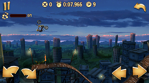 画像ギャラリー No.004のサムネイル画像 / iOS向けのレースアクション「トライアルズ ゴー」のインプレッション。いつでもどこでも,手軽にレースに挑戦だ