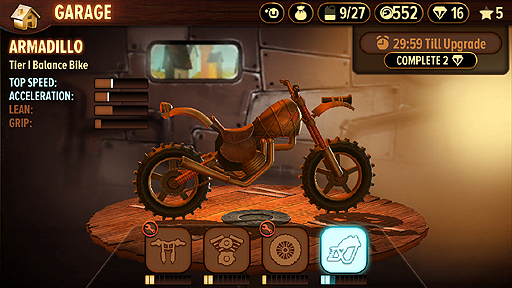 画像ギャラリー No.008のサムネイル画像 / iOS向けのレースアクション「トライアルズ ゴー」のインプレッション。いつでもどこでも,手軽にレースに挑戦だ