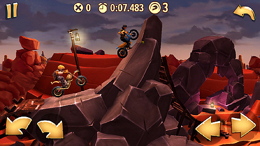 画像ギャラリー No.009のサムネイル画像 / iOS向けのレースアクション「トライアルズ ゴー」のインプレッション。いつでもどこでも,手軽にレースに挑戦だ