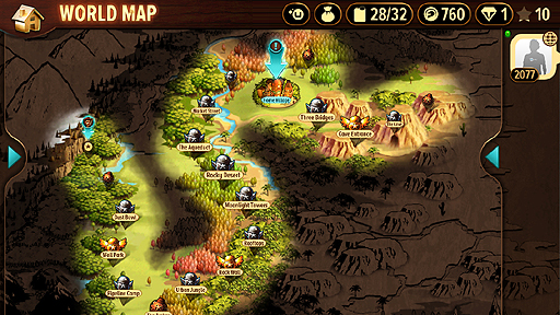 画像ギャラリー No.011のサムネイル画像 / iOS向けのレースアクション「トライアルズ ゴー」のインプレッション。いつでもどこでも,手軽にレースに挑戦だ