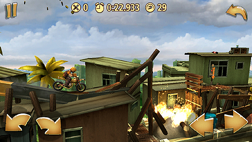 画像ギャラリー No.012のサムネイル画像 / iOS向けのレースアクション「トライアルズ ゴー」のインプレッション。いつでもどこでも,手軽にレースに挑戦だ